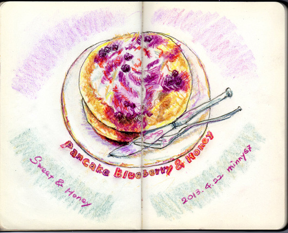 Pancake Blueberry & Honey