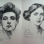 Charcoal Studies after John Singer Sargent