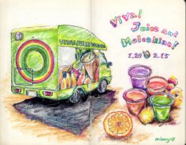 Viva! Juice and Moleskine!