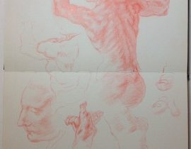 Studies for The Libyan Sibyl (Michelanglo)