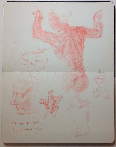Studies for The Libyan Sibyl (Michelanglo)