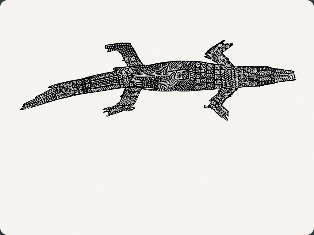 Tribal crocodile