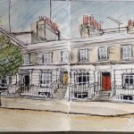 Gladstone Street from Albert Arms pub London Se1
