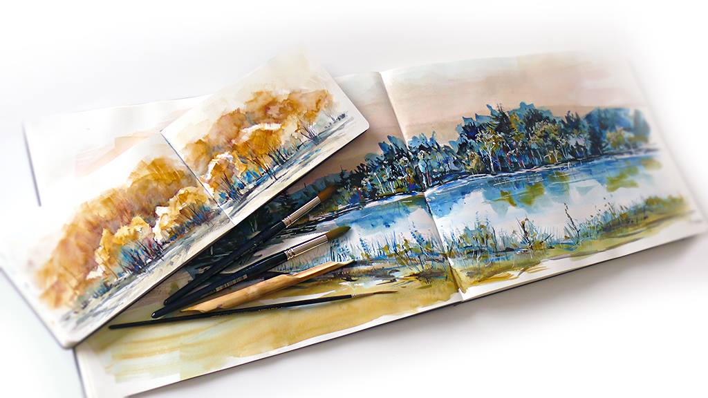 My Moleskine Folio Watercolor Notebooks