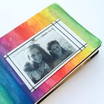 Simple colorful photo frame