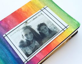 Simple colorful photo frame