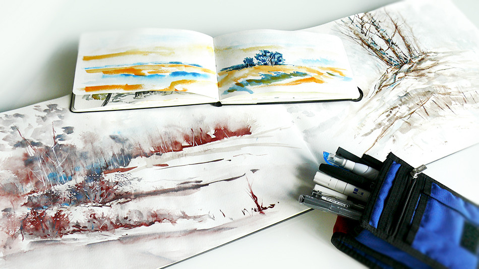 MY MOLESKINE FOLIO WATERCOLOR NOTEBOOKS