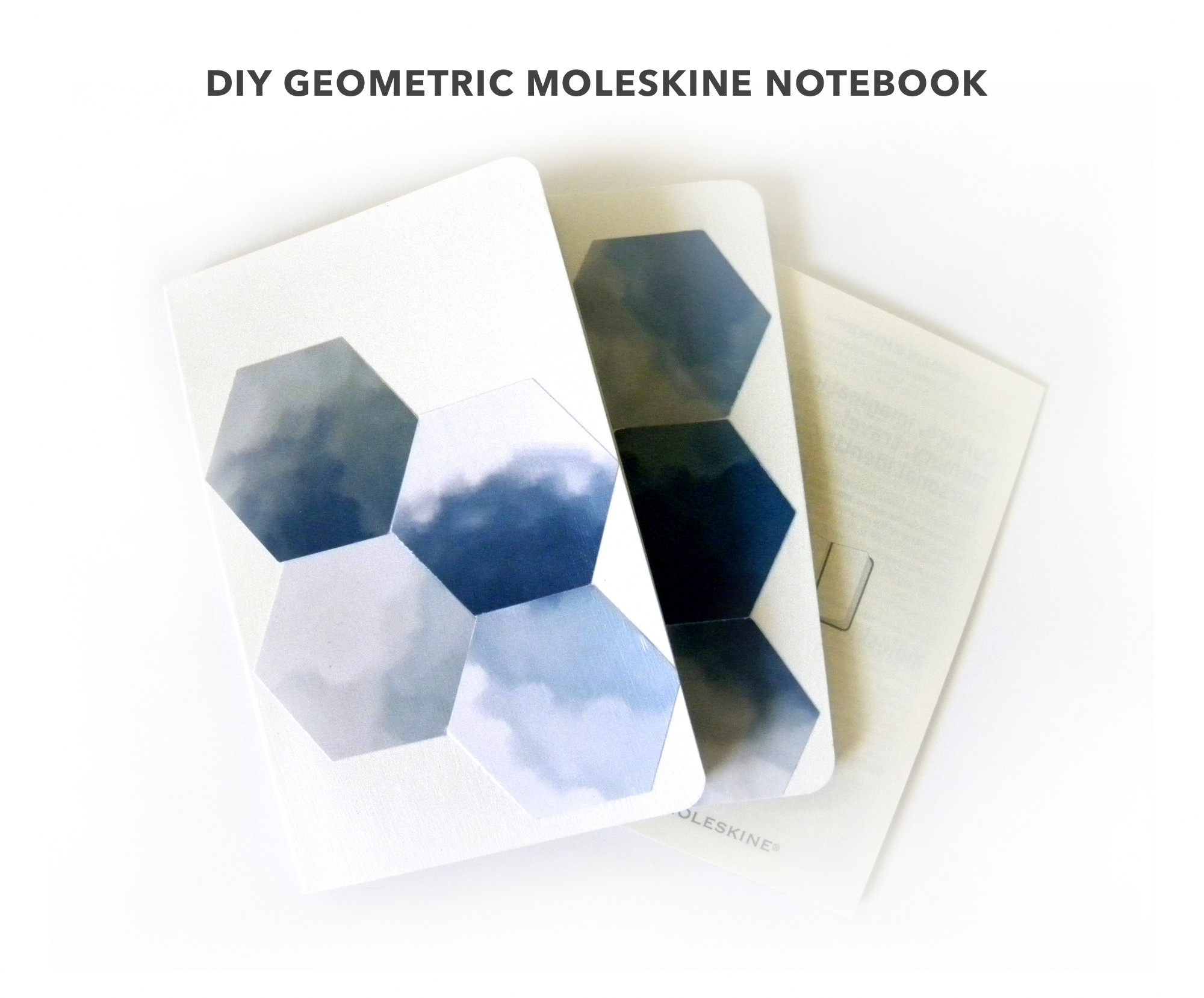 DIY GEOMETRIC MOLESKINE NOTEBOOK