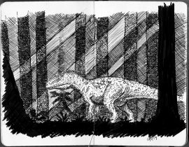 Giganotosaurus in the woods