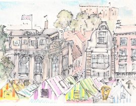 Norwich Market, Lloyds Bank & Castle