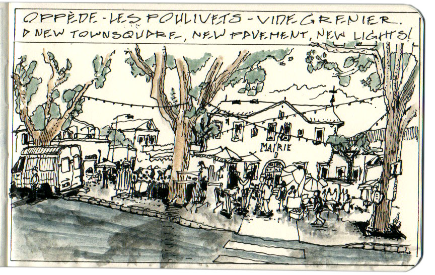 Market in Oppède, Les Poulivets