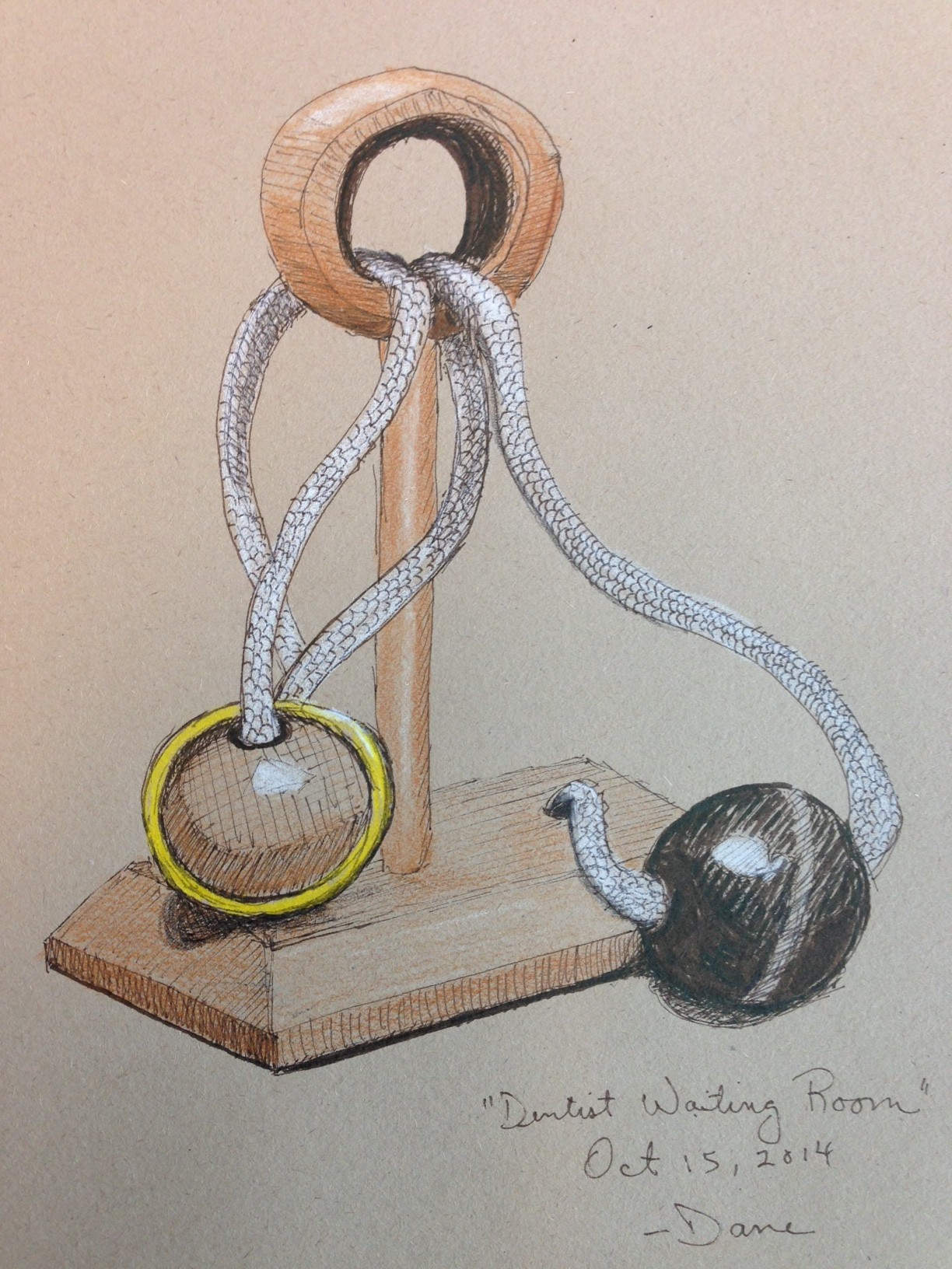 Ring, Ball, Rope Puzzle