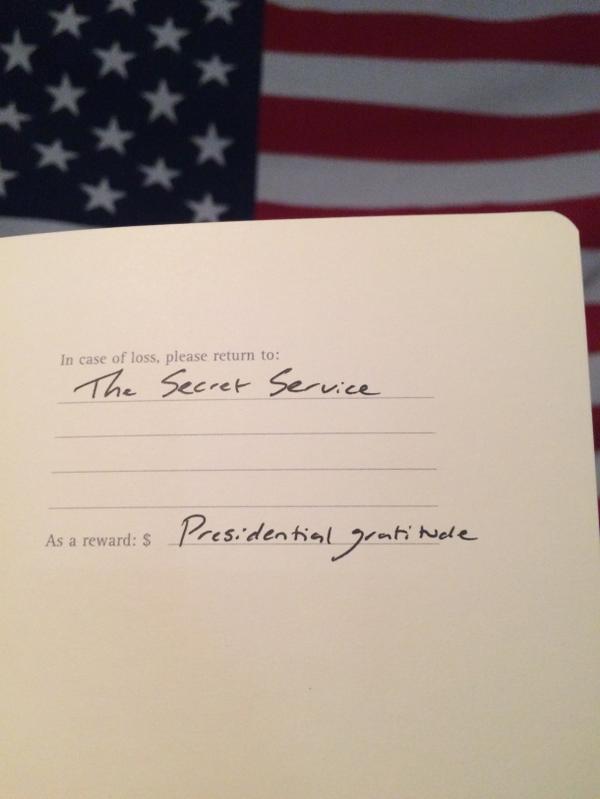 Presidential moleskine