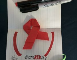 OneREDDay Origami Ribbon