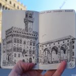 Piazza della Signoria Live Sketch