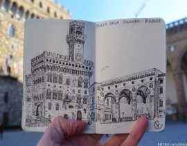 Piazza della Signoria Live Sketch