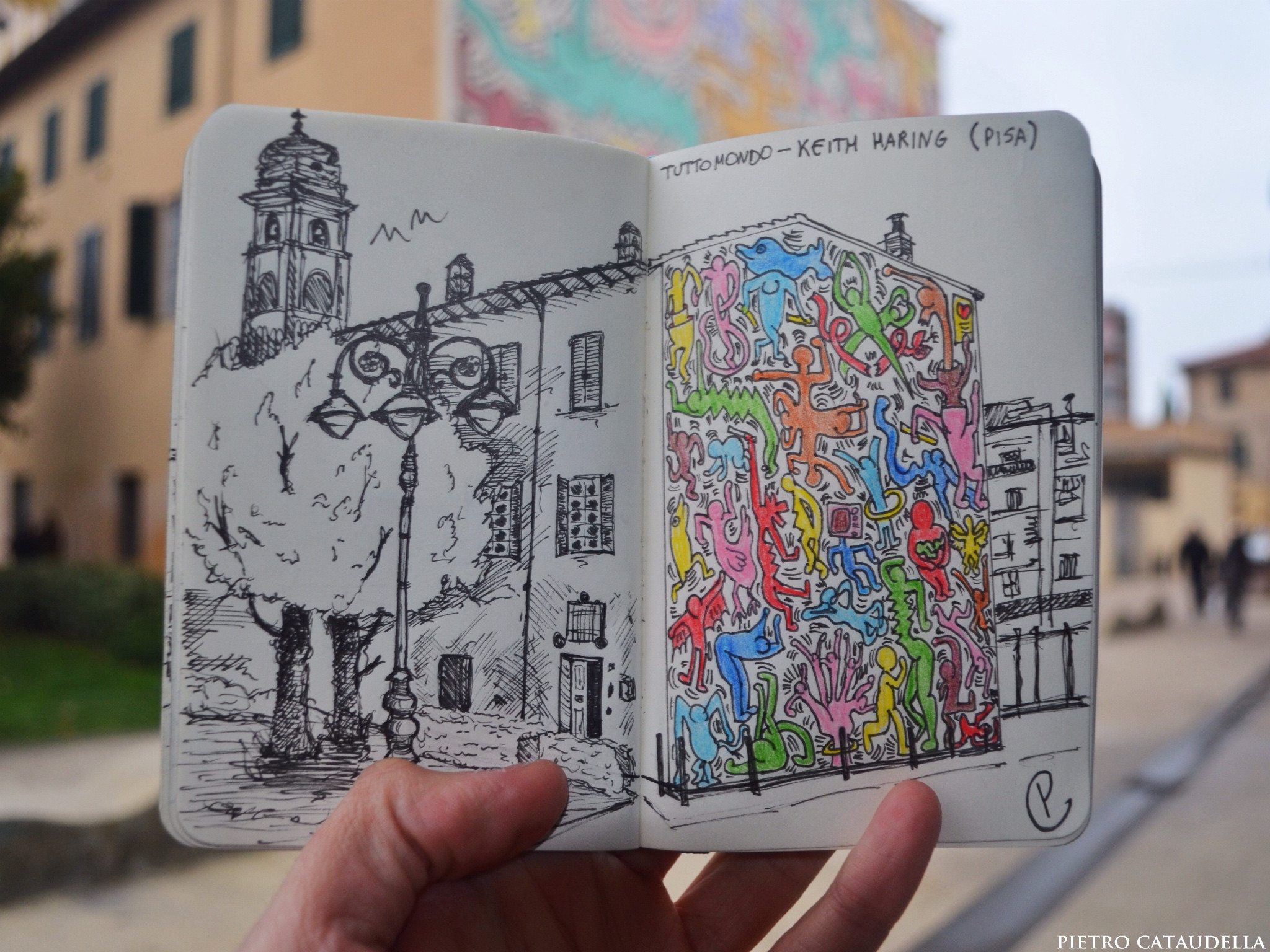 “Tuttomondo” of Keith Haring Live Sketch
