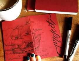 The Mayflower – “Project” Moleskine Cover