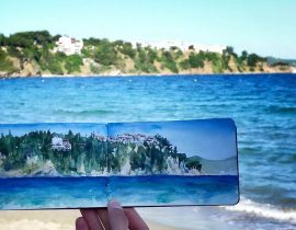 Seascape from Skiathos island