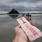 Walking to Le Mont Saint Michel