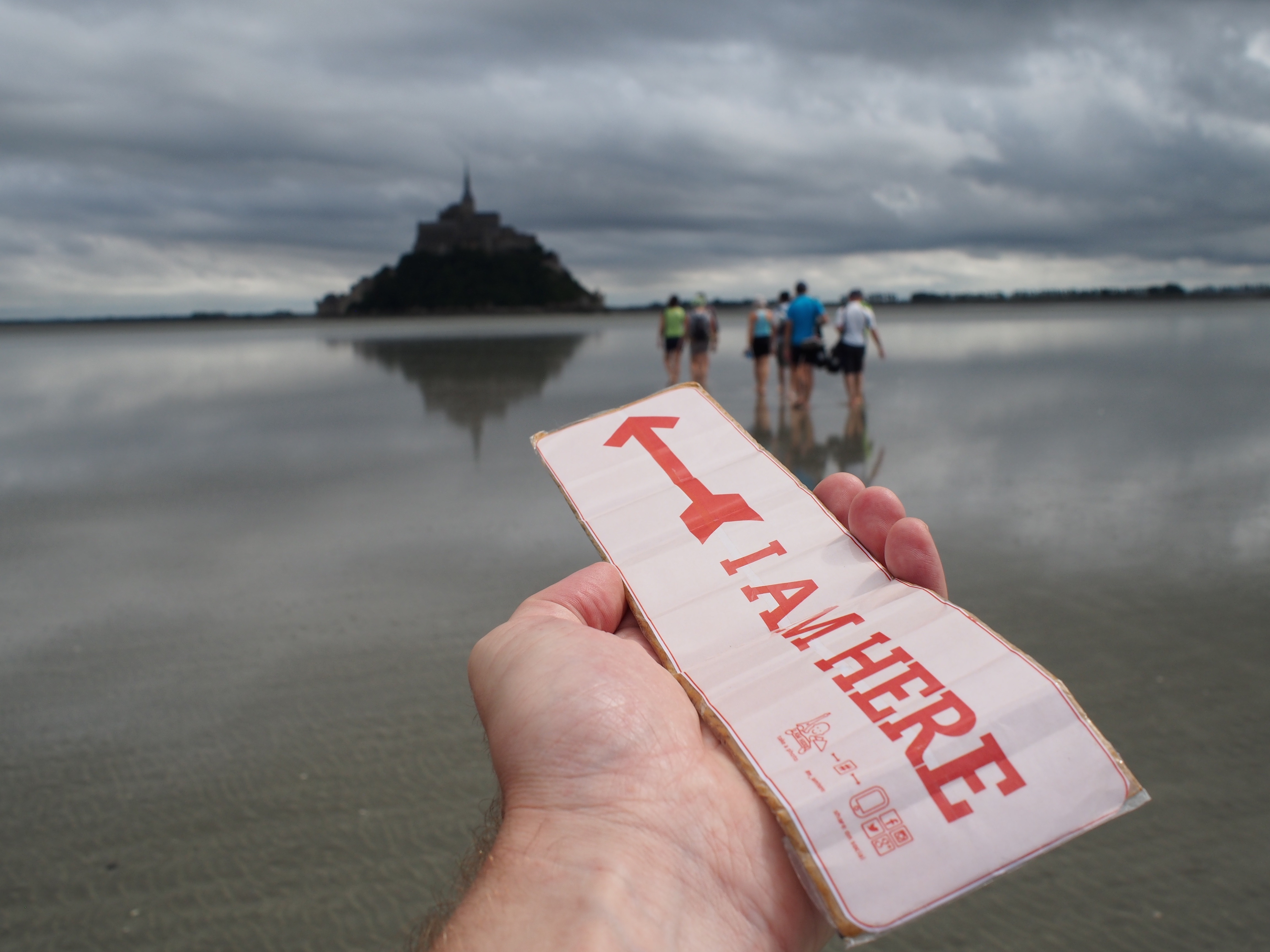 Walking to Le Mont Saint Michel