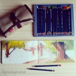 Fairytale Forest – Watercolor Pencils on Moleskine Sketchbook