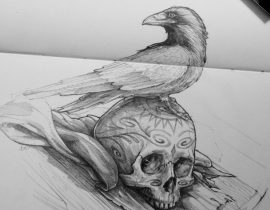 Crow & Skull