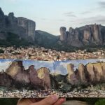 Sketch at Meteora, Greece