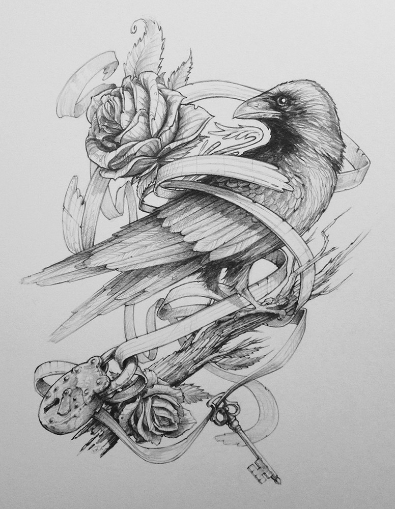 Snake tattoo sketch by Merlley on DeviantArt