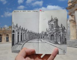 Basilica of Santa Maria Maggiore Live Sketch