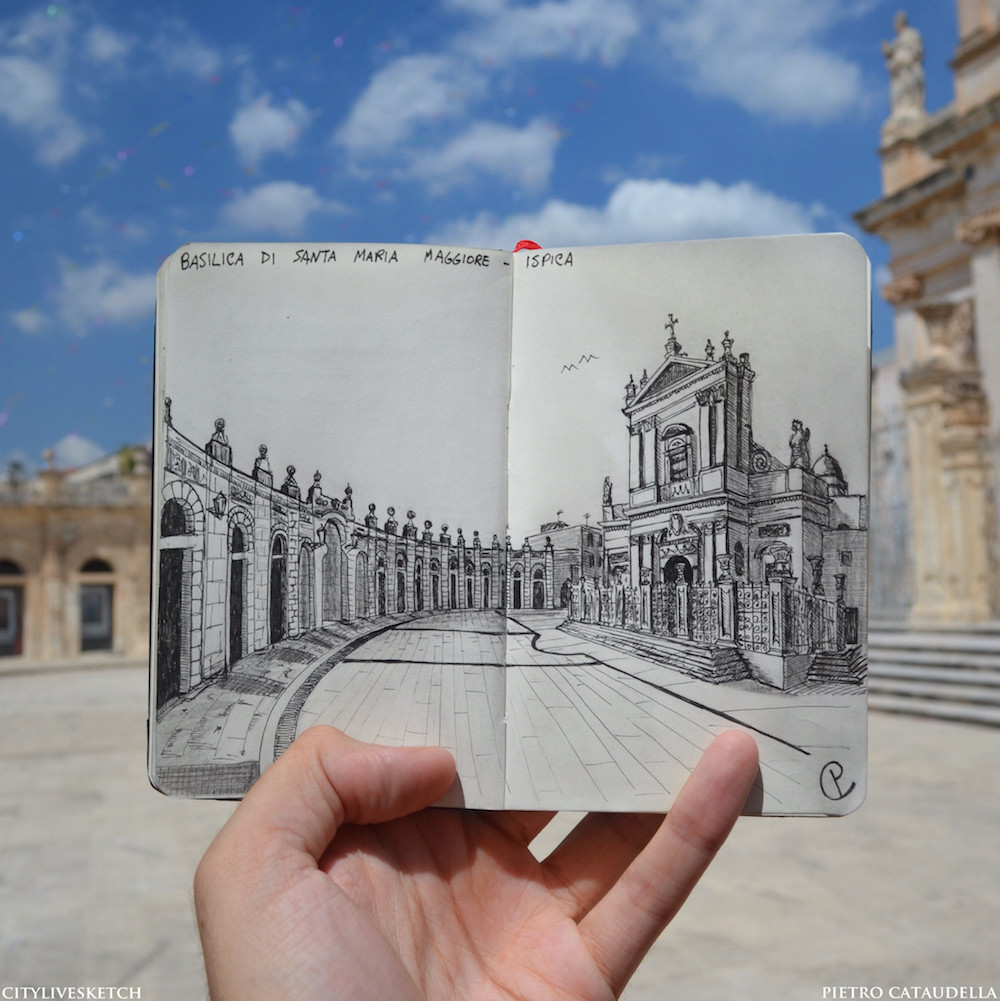 Basilica of Santa Maria Maggiore Live Sketch