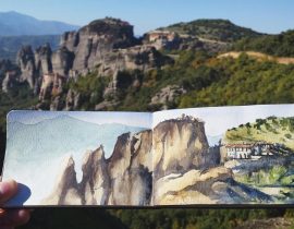 Up at the Meteora rocks, Greece