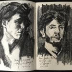 Charcoal studies after John Singer Sargent