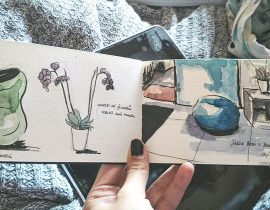 While Waiting for the doctor…// Watercolor sketch