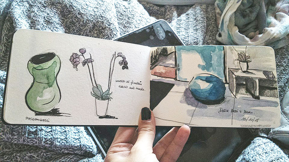 While Waiting for the doctor…// Watercolor sketch