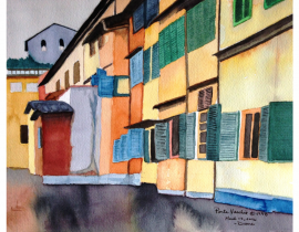 Ponte Vecchio Watercolor