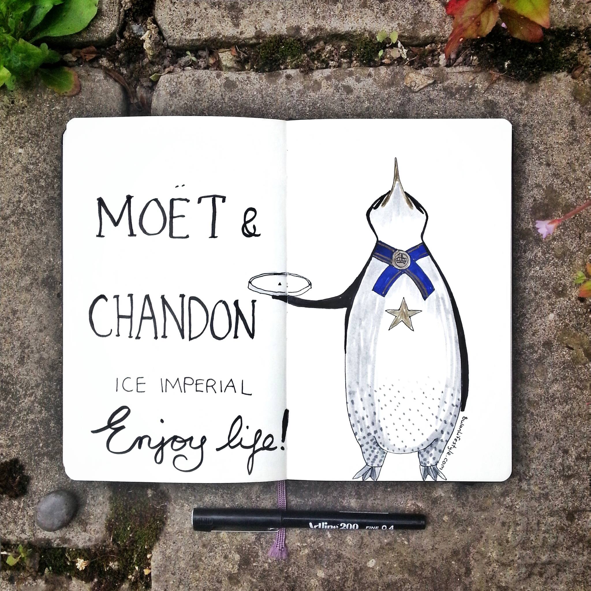Moet & Chandon penguin.