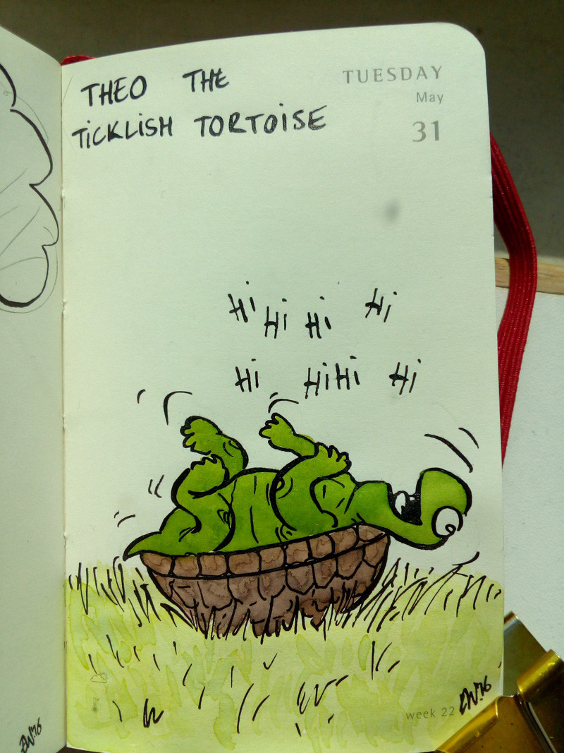 Theo the Ticklish Tortoise
