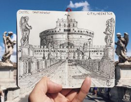 Castel Sant’Angelo Live Sketch.