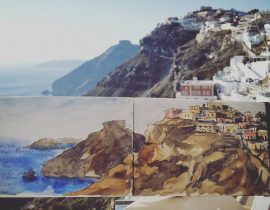 A view of Santorini