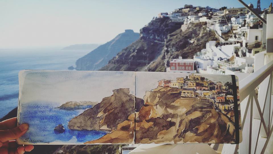 A view of Santorini