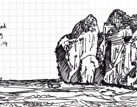 Sketch at Phi Phi island