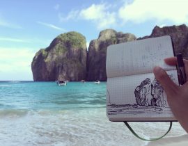 Sketch at Phi Phi island