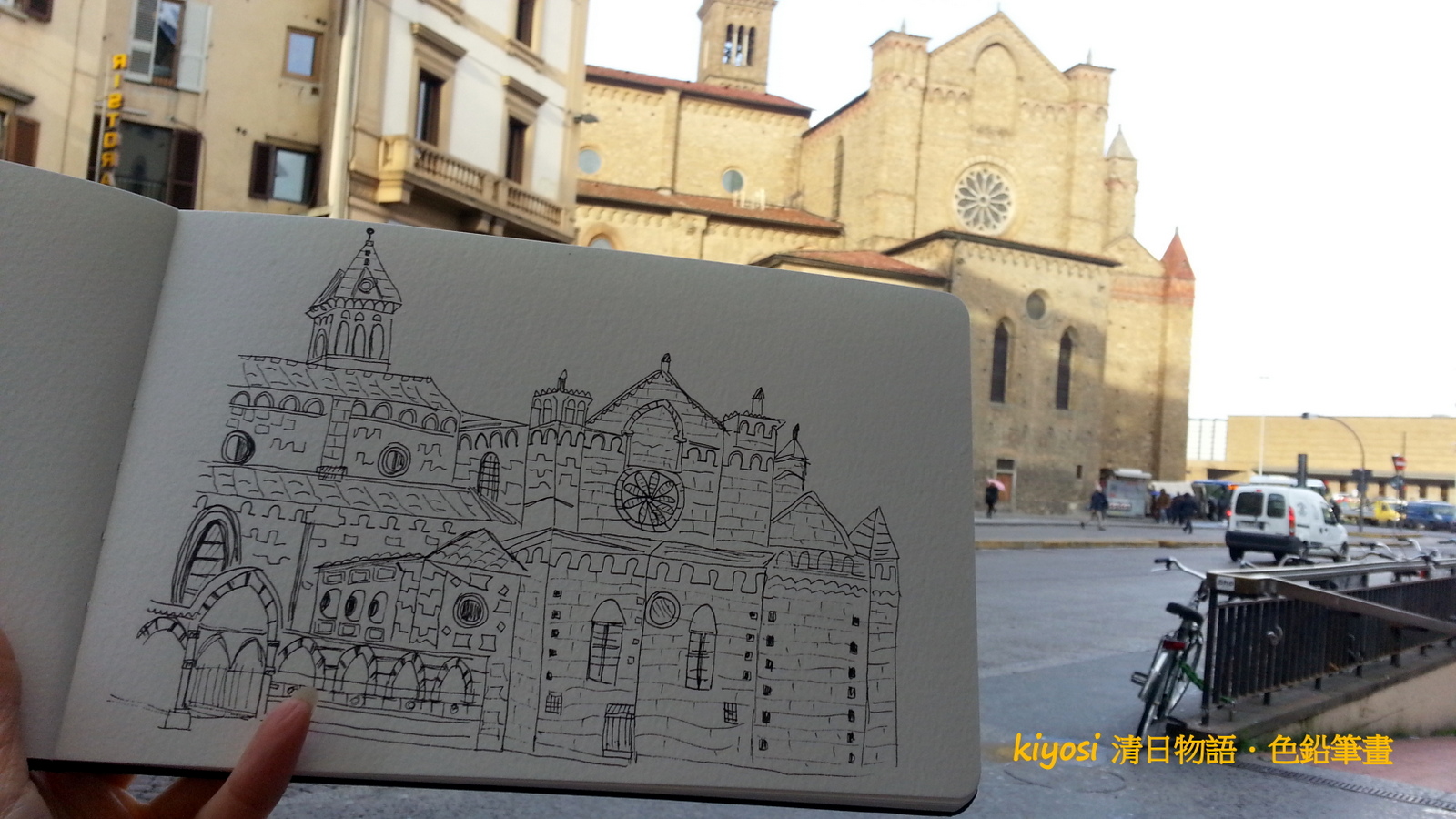 Europe Traveling Sketch ~ Italy Basilica di Santa Maria Novella