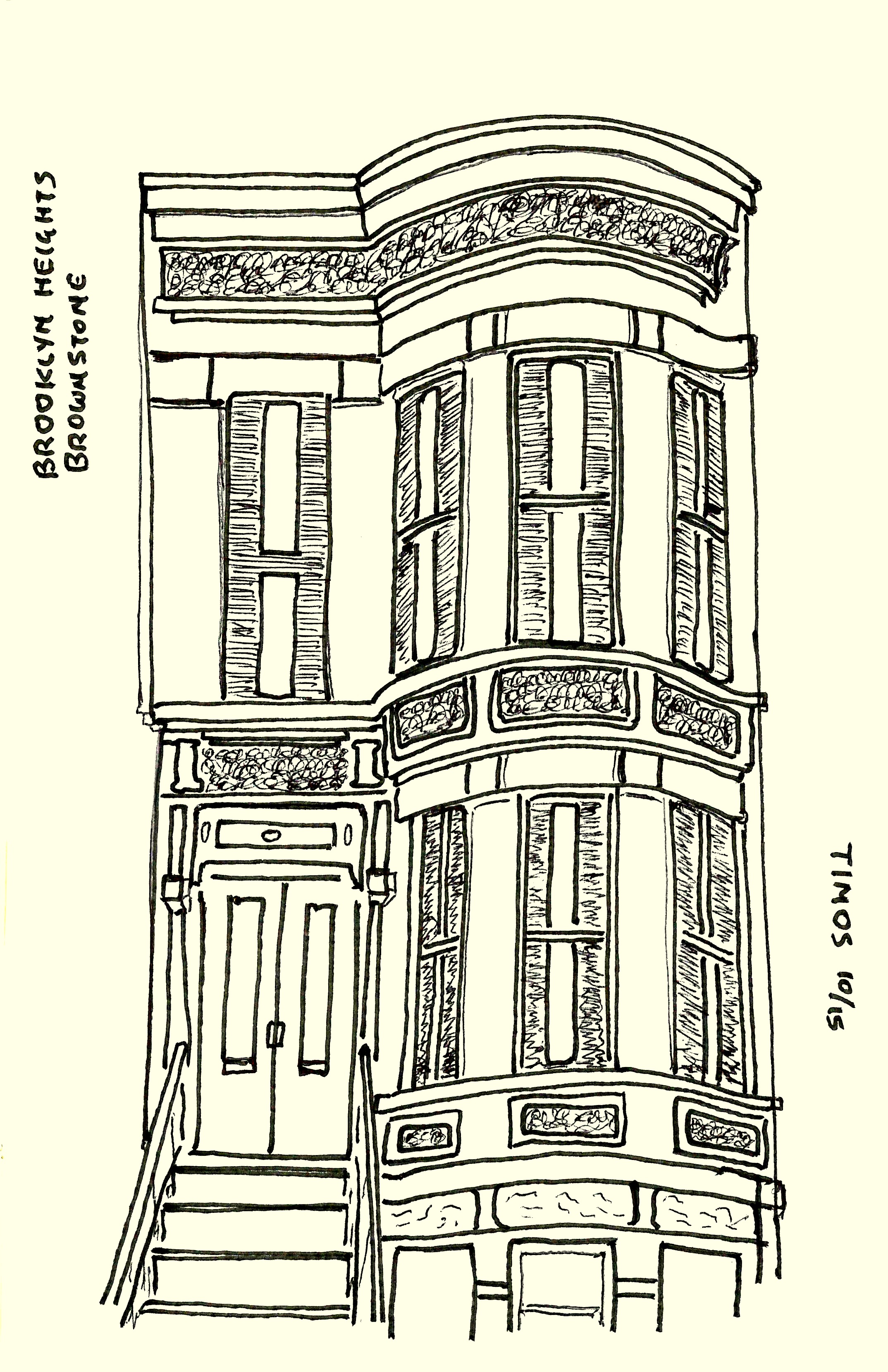 Brooklyn brownstone on Brooklyn Heights Promenade