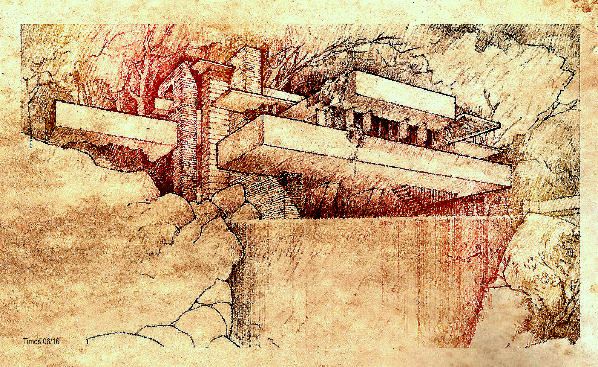 Fallingwater, by Frank Lloyd Wright