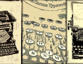 typewriter triptych