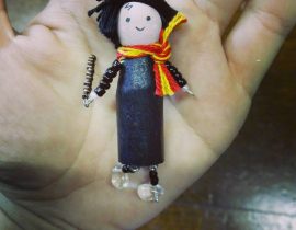 Harry Potter clothepins doll by Micettaminù