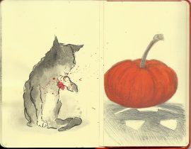 #M_Halloween16 Cat, Pumpkin