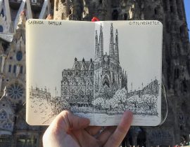 Sagrada Familia Live Sketch